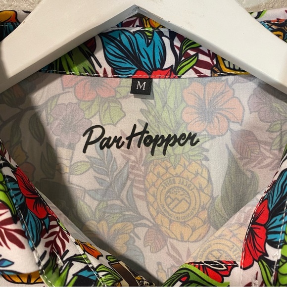 Mai Tai Button Down – Molly Brown Distillery ,Tropical Floral Men's Shirt Size M - Picture 5 of 11
